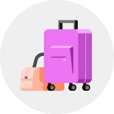 Backpack and luggage